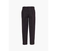 Kenzo Mens Blue Black School Boy Striped-print Tapered-leg Relaxed-fit Wool Trousers 42
