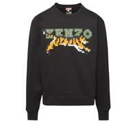 Kenzo Mens Paris Digital Tiger Design Black Sweatshirt Cotton - Size X-Large