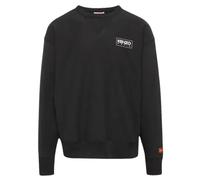 Kenzo Mens Paris Outlined Logo Black Sweatshirt Cotton - Size Small