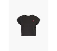 Kenzo Womens Black Boke Crest Brand-embroidered Cotton-jersey T-shirt L