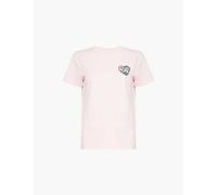 Kenzo Womens Faded Pink Graphic-print Relaxed-fit Cotton-jersey T-shirt M