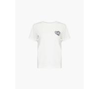 Kenzo Womens Offwhite Graphic-print Relaxed-fit Cotton-jersey T-shirt Xl