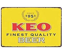 Keo Beer Metal Tin Signs 8x12 Inch Wall Decor Kitchen