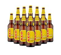 Keo Premium Cypriot Lager 330ml Bottles (12 Pack) - 4.5% ABV - World Beer Gifts for Men and Women, Beers and Lagers Offers, Craft Beer Gift Set, Mens Birthday Gifts for Him for Her