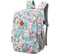 KEOFID Classic Travel Backpack for Men and Women, Anti Theft Laptop Backpack with USB Charging port, Large Bag for College(Leaves)
