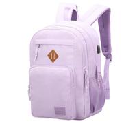 KEOFID Laptop Backpack for Men Women, Large School Backpack for Boys, Girls and Teenagers, Anti-Theft Computer Backpack, 15.6 Inch Laptop, Hand Luggage Backpack, purple, 17.3inches, leisure