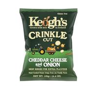 Keogh's Crinkle Cut Irish Cheddar & Onion Crisps (6x125g)