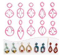 Keoker 20 Shape Floral Polymer Clay Cutters for Earrings Making, Studs Clay Cutters, Adult, Small/Medium, Unisex, All Seasons, Polymer Clay Tools, Non-Foldable