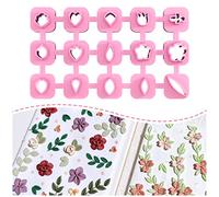 Keoker Mini Polymer Clay Cutters - 15 Shapes Mini Flower Polymer Clay Cutters for Earrings Making, Leaf Clay Earring Cutter Set, Clay Cutters for Polymer Clay Jewelry