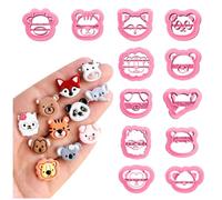 Keoker Polymer Clay Cutters, 12 Shapes Animal Faces for Jewelry Making, Small Earring Cutters