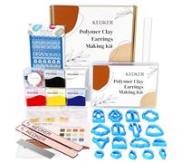 Keoker Polymer Clay Jewelry Making Kit, 103 PCS Clay Earring Making Kit for Teens and Adults, Fashion Designer Kits, Polymer Clay Earrings Kit Crafts, Great Gifts
