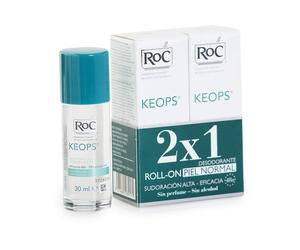 Keops Deodorant Roll-On, 2-Pack, 30 ml