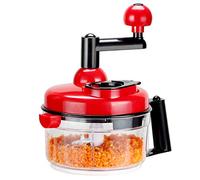 KEOUKE Onion Chopper Food Chopper- Hand Crank Food Processor Chops chili, Vegetable, Nuts, Fruits, Salad with a Egg Separator