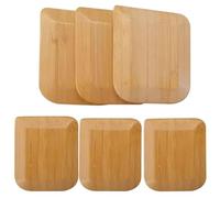 kep-Mve Bamboo Pan & Pot Scraper Tool Dish Scraper for Kitchen Pack of 6
