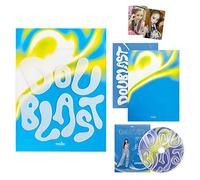 Kep1er - Kep1er - 2nd Mini Album [DOUBLAST] (B1UE BLAST Ver.) Package Sleeve + Photobook + Digipack + CD-R + Random Photocard + Photo Stand + Coloring Paper + Poster