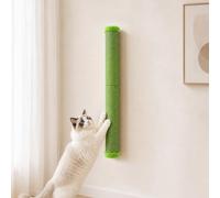 KEPAWELL 28" H Cat Wall Scratcher for Cats Scratching & Climbing, Green | Wall Mounted Cat Scratching Post with Stainless Steel Frame and Sisal Rope Pole for Indoor Cats (28 Inches, Green)