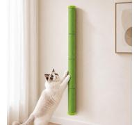 KEPAWELL 60" H Cat Wall Scratcher for Cats Scratching & Climbing, Green | Wall Mounted Cat Scratching Post with Stainless Steel Frame and Sisal Rope Pole for Indoor Cats (60 Inches, Green)