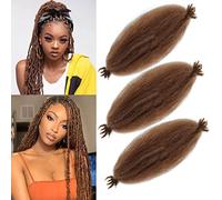 KEPBEAY Springy Afro Twist Hair 24Inch 3Packs Pre-Separated Springy Twsit for Braiding Hair (24 Inch (Pack of 3), 30#) …