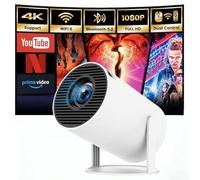 KEPEAK Projector, 2025 Upgraded Projector for Bedroom, Auto Keystone, Mini Projector 4K, Wifi 6&Bluetooth 1080P, 180° Rotatable, Video Projectors for Home Cinema, TV, PC, Phone, Android