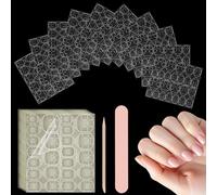 Kepfire 240 Pcs Nail Adhesive Tabs,12 Sizes Waterproof Nail Tabs for Press On Nails,10 Sheets Breathable Sticky Tab for Nails