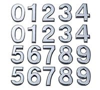 Kepfire Mailbox Numbers Apartment Door 20 Pieces Number Stickers 0-9 Self-Adhesive House Hotel Room Office and Address Digits Sign - Silver