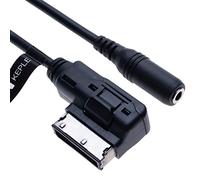 Keple AMI MDI to AUX 3.5mm female jack Music Media Interface Cable Adapter | Compatible with Audi A6L Q5 Q7 A8 S5 A5 A4L A3 VW Volkswagen Tiguan GTI CC Skoda Fabia Octavia vehicle radio | 1m