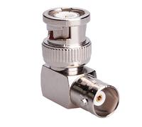 Keple BNC 90° Right Angle Adapter Coupler Coax Connector Female to Male Socket and Plug Joiner, SDI Coaxial Cables Elbow Adaptor for CCTV Surveillance Camera DVI DAB CB Radio Antenna