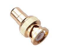 Keple BNC Male to RCA Female Phono Adapter CCTV Power Coax Coaxial Coupler Connector Plug Adaptor Compatible with CCTV Security Camera/Surveillance Systems, DVRs, Switchers, TV Cable | Gold Plated