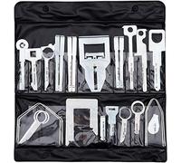 Keple Car Radio Release Keys Set, Stereo Removal Trim Tool, DIN Release Tools (38 pcs), Audio CD Player Flip-Out Kit for Vehicle Head Unit Panel Installation and Disassembly