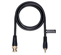 Keple Coaxial Cable RG59 Lead 3m BNC Male to RCA Male Plug and Gold Plated Connector Coupler 75 Ohm Ω Phono Plug Cinch Connector Cord Pure Copper Conductors for TV Security Systems