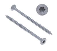 Keple Countersunk Torx Head Wood Screws, 5x50 mm 300 Pack, Corrosion Resistant Pozidriv Screws, Flat Head Self Tapping Screws for Soft & Hardwood, Heavy Duty External Screws for Decking