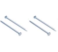 Keple Nails for Wood Flat Round Head 25mm (Pack of 1000) Zinc Plated Nail Galvanized Heavy Duty for DIY and Crafts Home Decor Woodwork Furniture Hanging Pictures Construction (25mm x 1.4mm)