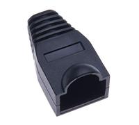 Keple RJ45 Boots Plastic Network Wire LAN Strain Connector Boot Ends Caps | RJ45 Connector Ethernet Cover for Cat6 Cat6e Cat5 Cat5e Cable | RJ 45 Cable Plug Protectors | Black, 50PCS