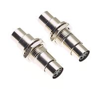Keple S-Video Adapter And Gender Change Coupler | Female To Female 4-Pin Mini DIN VHS Connector Cable | Pack Of 2