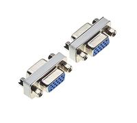 Keple VGA Female to Female Adapter, Pack of 2 - SVGA Coupler, 15-Way VGA Gender Changer Cable Extender