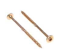 Keple Wood Screws 6 mm x 180 mm - Self Tapping Torx Screws for Wood, Railway Decking, Sleeper, Timber, Flange, Joining, Construction - Pack of 100 pcs