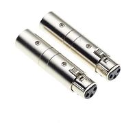 Keple XLR Coupler Male To Female | Phase Reverse Adapter For Instrument Cables And Mic Extender | Pack Of 2