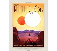 Kepler-16b Relax Land Two Suns NASA Space Tours Travel Extra Large XL Wall Art Poster Print