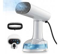 Keplin 2-In-1 Handheld Travel Garment Steamer, Ceramic Dry Iron, 380Ml Tank, 1640W, 30S Heat-Up, Universal Bottle Adaptor, White