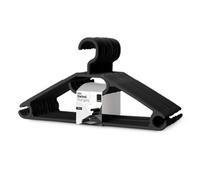 Keplin 20 Pack Adult Swivel Hook Hangers Heavy Duty Non Slip, Black