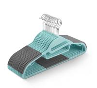 Keplin 20 Pack Non-Slip Hangers - Durable, Slimline Design with 360° Swivel in Teal Keplin Teal