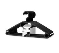 Keplin 20 Pack Space Saving Swivel Hook Coat Hangers in Black Keplin Black
