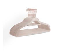 Keplin 20 Pack Swivel Hook Velvet Hangers, Blush Pink