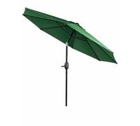 KEPLIN 2m Tilting Parasol - Crank & Tilt Outdoor Umbrella with Protective Cover, 180gsm UPF 50+ Polyester Canopy, Steel Frame for Patio, Garden & Balcony