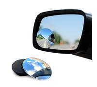 Keplin - 2x Blind Spot Mirrors | Round Frameless & 360° Rotatable Convex Mirror for Cars | HD Glass, Wide-Angle View, Adjustable, Easy Install, Universal Fit