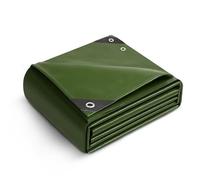 Keplin Waterproof Tarpaulin Cover Sheet, Heavy Duty, Mould-Resistant, Easy to Wash - PE Material, Reinforced Edges with Metal Eyelets, Green 90GSM Ideal for Indoor and Outdoor Protection (2 x 3 Metre)