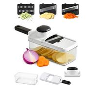 Keplin 3-In-1 Vegetable Chopper With Container Multi-Functional Slicer, Dicer & Grater, Bpa Free, Dishwasher Safe, Non-Slip