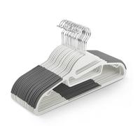 Keplin 30 Pack Non-Slip Hangers - Durable, Slimline Design with 360° Swivel in White Keplin White