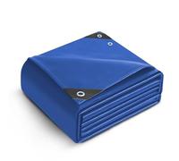 Keplin 3x3m Waterproof Tarpaulin Cover Sheet 70gsm - Heavy Duty, Mould-Resistant, Easy to Wash - PE Material, Reinforced Edges with Metal Eyelets - Ideal for Indoor and Outdoor Protection- Blue