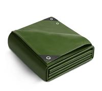 Keplin 3x4m Waterproof Tarpaulin Cover Sheet 90GSM, Heavy Duty, Mould-Resistant, Easy to Wash - PE Material, Reinforced Edges with Metal Eyelets, Green